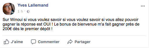 Winoui Bewertung Facebook.