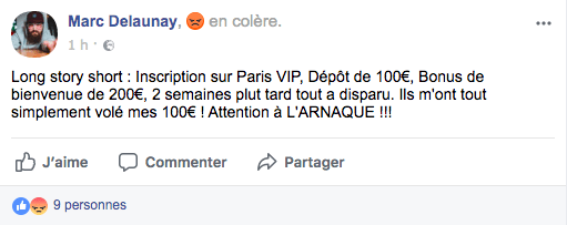 Bewertungen Facebook Paris VIP