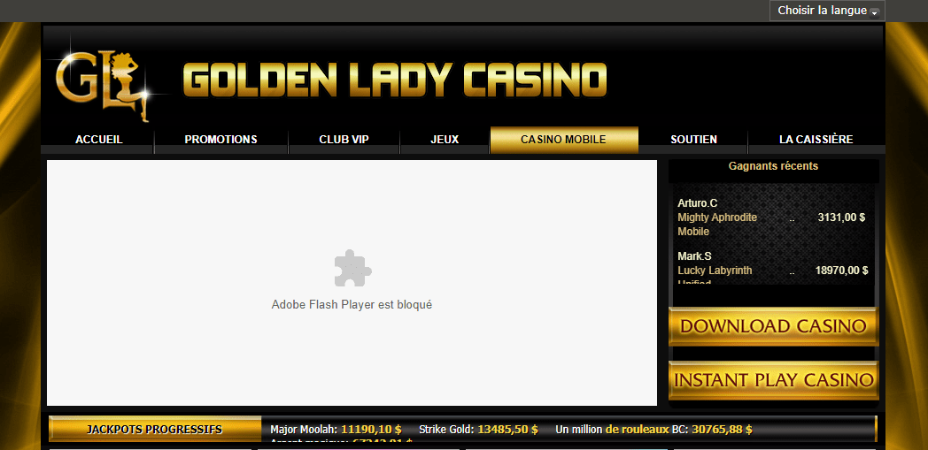 Golden Lady Casino.