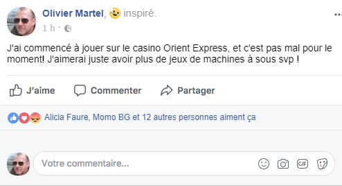 statut facebooke olivier martel orient express